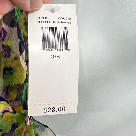 Nine West Purple and Royal blue infinity scarf Brand New! - Picture 6 of 10